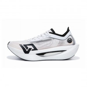 Erke 2025 Feiyi 飞乙 Men's Marathon Racing Running Shoes - White/Black