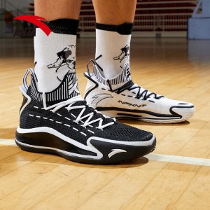 2020 Anta KT5 Klay Thompson Low Basketball Sneakers - Black/White