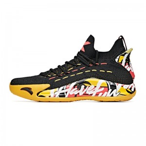 Anta KT5 Klay Thompson "Have Fun In LA" Low Basketball Sneakers - Black/Yellow