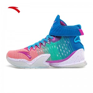 Anta 2020 KT Klay Thompson New KT3 Color Basketball Sneakers - Blue/Pink