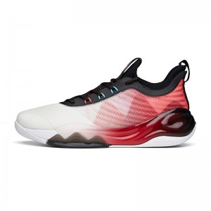Anta KT6 Klay Thompson 2021 New Colorway Low Basketball Sneakers - White/Black/Red