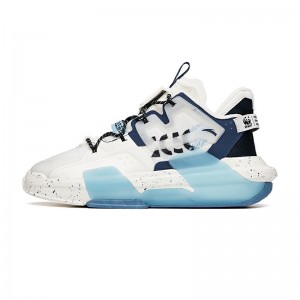 Anta x Yibo Wang 2021 Summer Badao 3.0 Men's Skate Shoes - White/Ink Blue/Blue