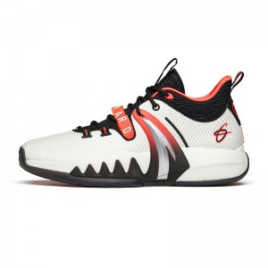 Anta GH2 Gordon Hayward 2021 Winter Men's Low Anta outdoor Basketball Sneakers - White/Black/Red