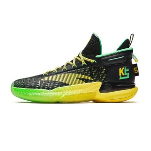 Anta 2023 KT9 Klay Thompson Men's Basketball Sneakers - Black/Yellow/Green
