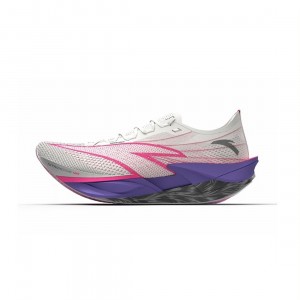 Anta C202 6 Pro Men's Marathon Racing Shoes - White/Purple