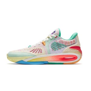 Anta 2025 KT10 Klay Thompson Men's Basketball Shoes - Green/Pink/Blue