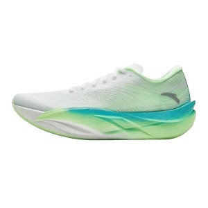 Anta C202 6 Marathon Carbon plate Racing Shoes - White/Green