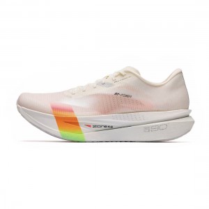 Anta C202 8.0 Marathon Racing Shoes - White/Orange/Silver