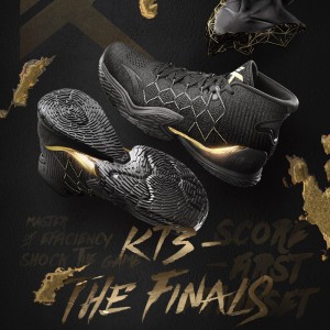 Anta KT3 Klay Thompson 2018 NBA Playoffs Final "The Chase Away" - Black/Gold