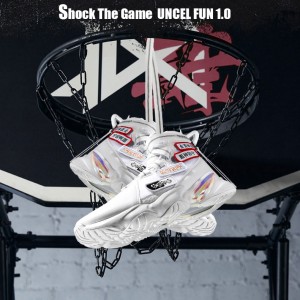 Anta 2020 UNCEL FUN 1.0 SHOCK THE GAME Men's Basketball Culture Shoes - White
