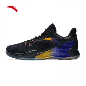 2019 Summer Anta Rajon Rondo RR5 NBA Basketball Shoes - Black/Purple/Yellow