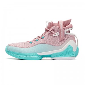 Anta 2019 UFO 2 Men's High Tops Basketball Shoes - "Alien" - Pink/Green