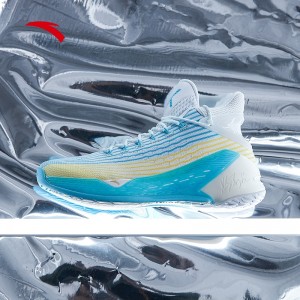 Anta 2019 Klay Thompson KT4 Men's High Tops Basketball Shoes - Ice Blue/White