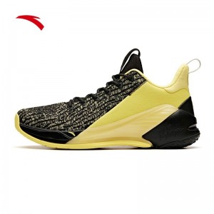Anta 2019 Klay Thompson KT4 Low Men's Basketball Shoes - Black/Yellow
