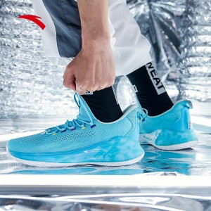 Anta 2019 Spring KT4 Klay Thompson Light Low Basketball Shoes - Ice Blue/White