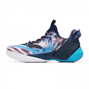 2019 Summer Anta Klay Thompson Shock The game 3.0 Low Basketball Shoes - Blue/Brown