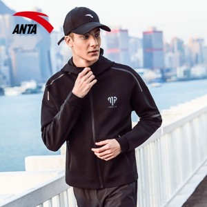 Anta x Manny Pacquiao 2018 Fall New Men's Boxing Training Hoodie | Manny Pacquiao Jacket in black