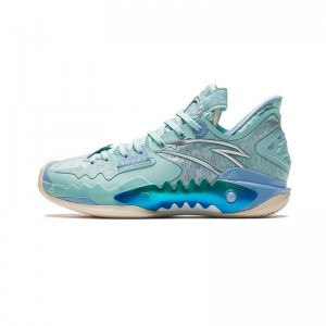 Kyrie Irving Shock Wave 5 Anta KIDS Basketball Shoes - Green/Blue