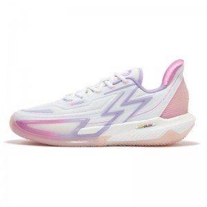 361º BIG3 4.0 QUICK Pro Men's Low Basketball Shoes - White/Purple