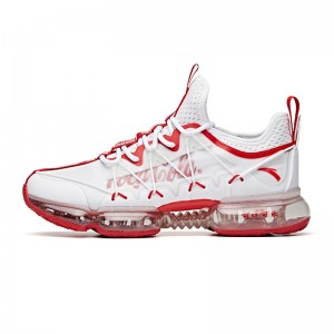 Anta X Coca-cola 2020 Men's Air Cushion Running Shoes - White/Red