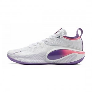 Xtep 2025 JLIN6 Basketball Sneakers - White/Pink/Purple