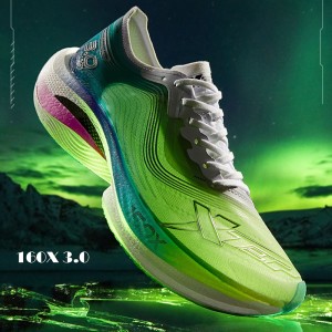 Xtep 160X 3.0 PB Marathon Professional Racing Shoes - White/Green