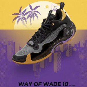 Way Of Wade 10 "Lakers" Men's Low Basketball Game Sneakers