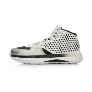 Li Ning Wade All Day Mens Cushion Professional Basektball Shoes - Black/White/Silver