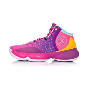 Li Ning 2017 Wade The Sixth Man II Men's Basketball Shoes - Pink/Purple/Blue