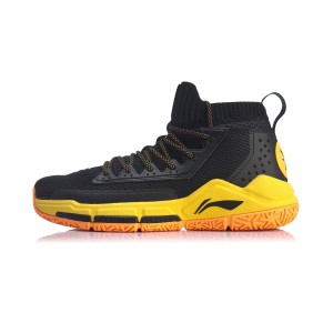 Li-Ning 2019 New Way of Wade Fission V Professinal Basketball Game Shoes - Black/Orange