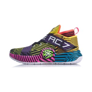 Way of Wade All City 7 Men's Basketball Shoes - Black/Yellow/Purple
