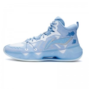 Li-Ning 2022 Sharp Blade 2 Mid Professional Basketball Game Shoes - White/Blue