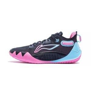 Li-Ning 2022 Jimmy Butler 1 “Miami Nights" Low Basketball Competition Sneakers - Black/Pink/Blue