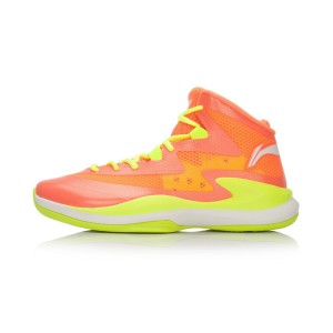 Li-Ning Ultra Light 13 High Cut Mens Outdoor Basketball Shoes - Fluorescent Orange/Fluorescent Green