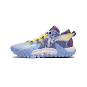 Li-Ning 2022 BADFIVE2 Low Men's Basketball Sneakers - Blue/Purple