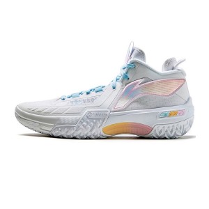 Li-Ning 2023 New Unruly Angel Men's Low Outdoor Basketball Game Sneakers - White