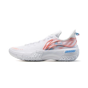 Li-Ning 2024 Jie Ao "White Flame" Men's Low Outdoor Basketball Shoes