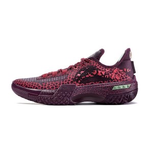 Li-Ning 2024 Jie Ao "Sunset Purple Emerald" Men's Low Outdoor Basketball Shoes