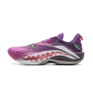 Li-Ning 2025 BADFIVE Guerrilla1 Super Men's Low Outdoor Basketball Shoes - Purple/White