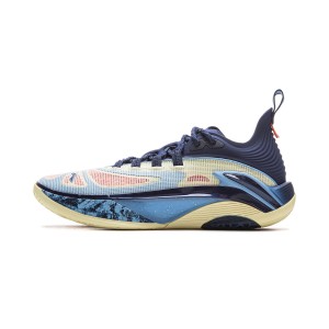 LiNing 2025 BADFIVE Hunting 1S Men's Low Outdoor Basketball Shoes - Crayon Yellow/Deep Blue