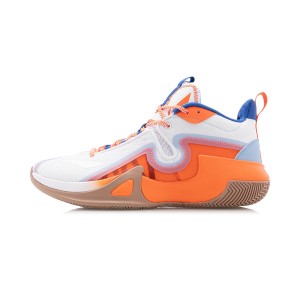 Li-Ning 2020 BADFIVE Storm Men's Basketball Court Shoes - White/Orange