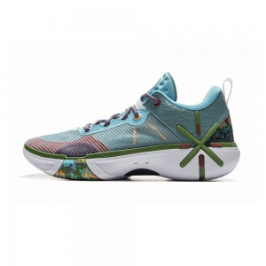 LiNing 2025 Wade Shadow 6 Men's Low Basketball Court Shoes - Blue/Green