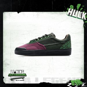 Li-Ning X Marvel HULK Special Edition Comfortable Skateboarding Cultural Shoes