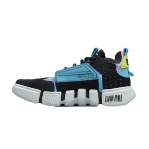 Paris Fashion Week China Li-Ning Essence 2 ACE Men's Basketball Culture Shoes- Black/Blue