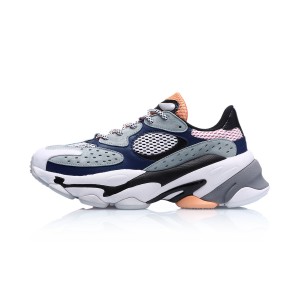 Li-Ning 2019 Summer New "ALIEN星际" Men's Retro Daddy Shoes - Green/Black/Pink