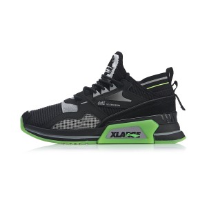 2019 Spring New Li-Ning x XLARGE 001 T1000 Men's Fashion Casual Shoes - Black/Green