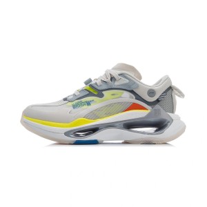 China Li-Ning BENG AW21 Paris Fashion Week Chaoyue 超越 Infinity Men's Fashion Casual Shoes - White/Grey