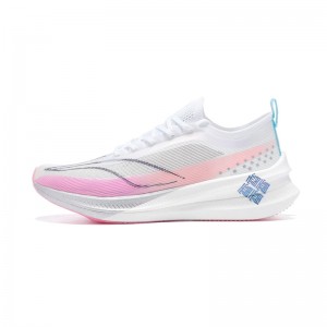 Li-Ning 2023 Feidian 3.0 ELITE Boom Men's Marathon Racing Shoes - White/Pink