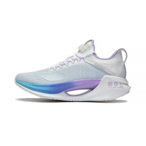 Li-Ning 2023 绝影 Shadow ESSENTIAL BENG Men's Fashion Running Shoes - White/Purple