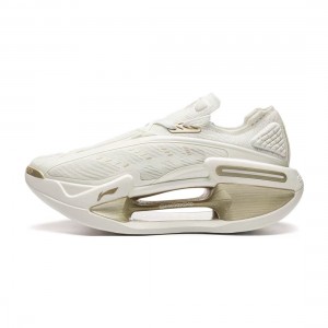 LiNing Jueying 4 Stylish Running Shoes - White/Gold